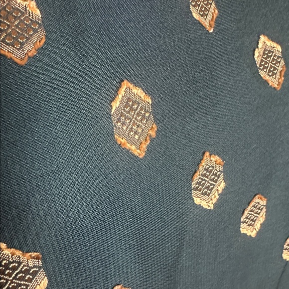 Calvin‎ Klein Size 8 Dark Green Patterned Long Sleeve Dress - Picture 6 of 11